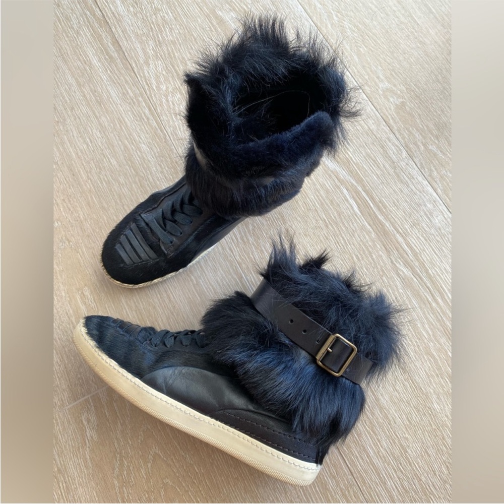 Alexander McQueen & Puma collaboration! Black leather sneakers, Size 38! - Picture 2 of 10